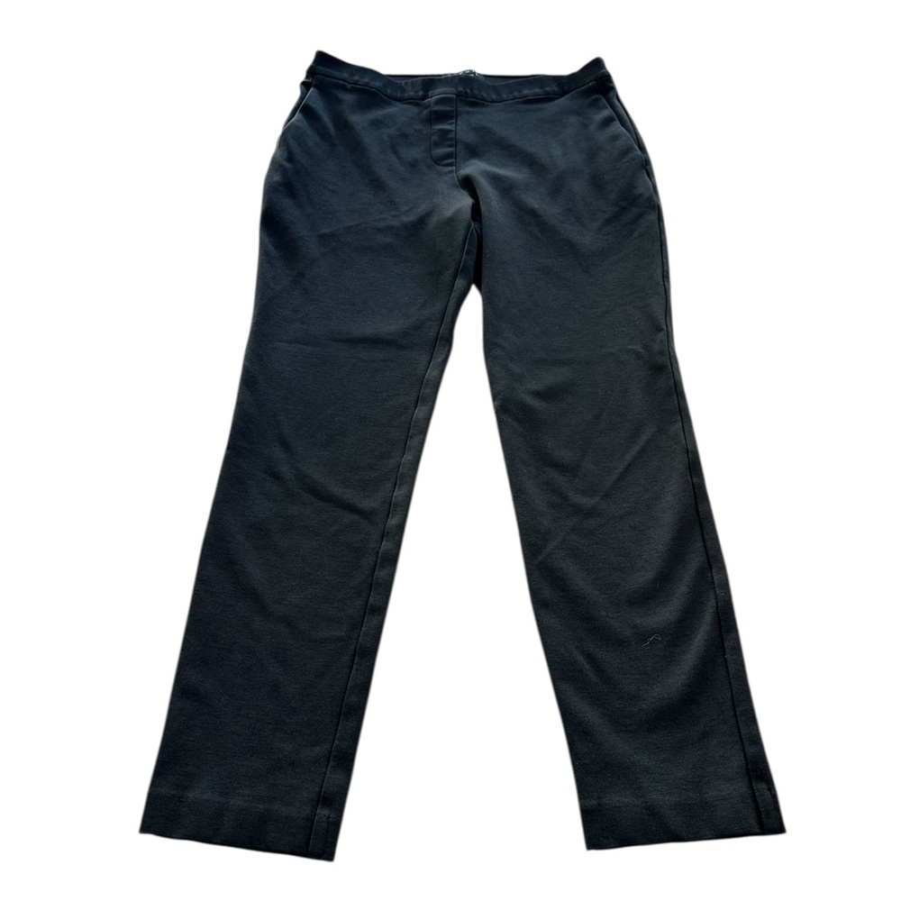 Theory Pants Black Point Elastic Waist Pull On Women’s Size 8